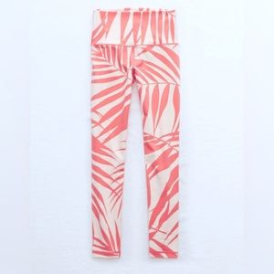 AERIE- Women’s Cropped Legging Coral Palm Leaf Print/Size XS /High-Rise Leggings